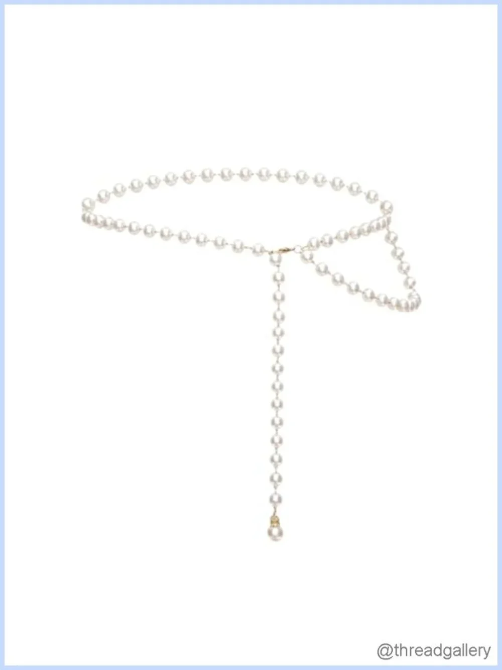 Pearl Waist Chain Belt Adjustable Body Jewelry for Women Dresses Concerts